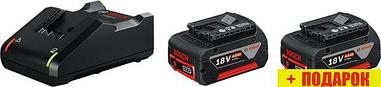 Аккумулятор с зарядным устройством Bosch GBA 18V+GAL 18V-40 Professional 1600A019S0 (18В/4 Ah + 14.4-18В)