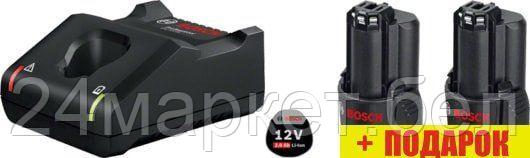 Аккумулятор с зарядным устройством Bosch GBA 12V + GAL 12V-40 Professional 1600A019R8 (12В/2 Ah + 12В) - фото 1 - id-p218398539