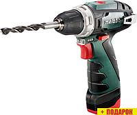 Дрель-шуруповерт Metabo PowerMaxx BS 600984000 (с 2-мя АКБ)