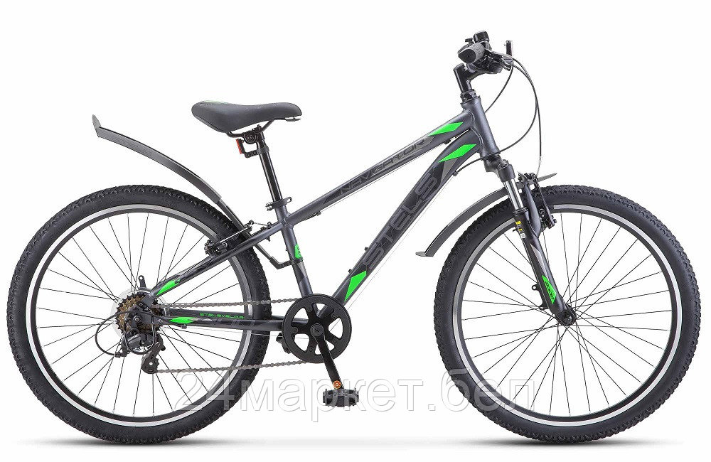 Велосипед 24 Stels Navigator 400 V F020 (рама 12) Серый/зеленый, LU097253 Stels