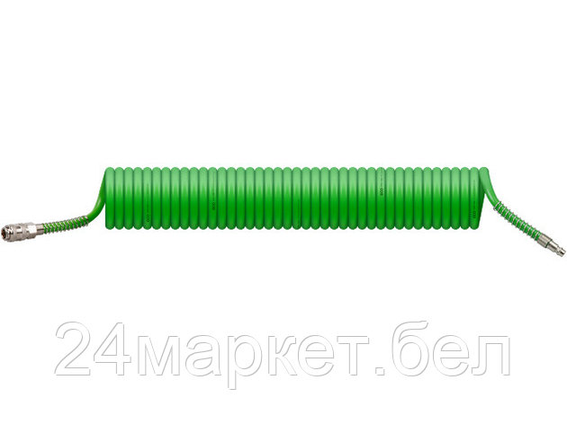 Шланг полиурет. спиральный ф 8/12 мм c быстросъемн. соед. ECO (длина 10 м) AHU-1080, фото 2