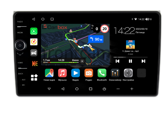 Штатная магнитола Canbox для Audi A4 (B6/B7) (2000-2009) на Android 10 4G-SIM, 2/32, DSP, QLed