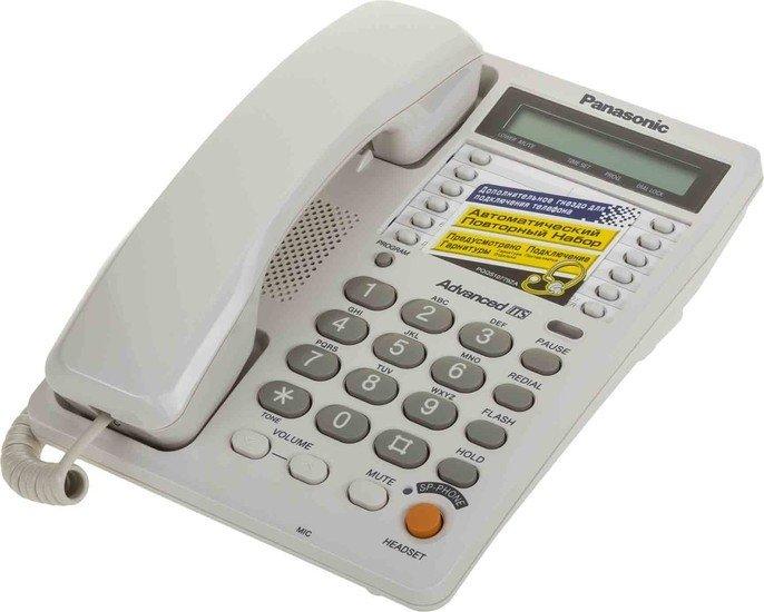 Проводной телефон Panasonic KX-TS2365 White - фото 2 - id-p218413918