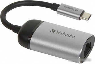 Сетевой адаптер Verbatim USB-C Gigabit Ethernet Adapter 49146