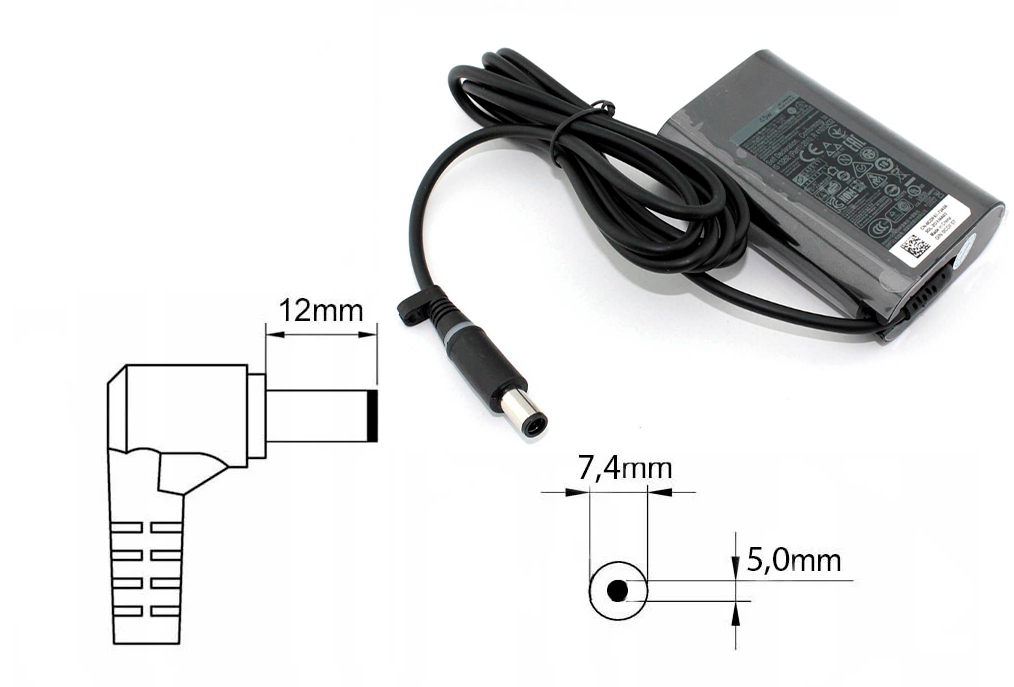 Оригинальная зарядка (блок питания) для ноутбуков Dell Latitude XT (Tablet PC) PA-1M10, 45W, штекер 7.4x5.0 мм - фото 1 - id-p218414667