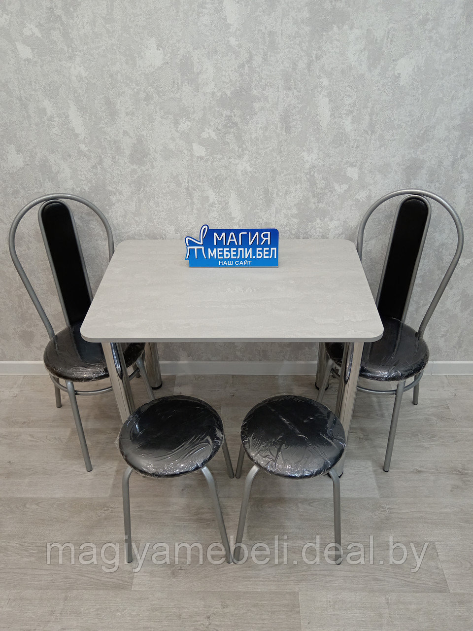 Комплект ТС-13: стол, 2 табурета, 2 стула - фото 7 - id-p196925014