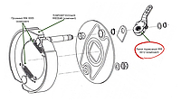 Рычаг тормозной 9RR 0012 (комплект) для ПСКТ-15 "Хозяин"