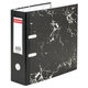 Папка-регистратор ШИРОКИЙ КОРЕШОК 90 мм с мраморным покрытием, черная, BRAUBERG, 271833 - фото 2 - id-p218417118