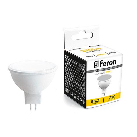 Лампа Feron LED LB-3026 7W 2700K 230V G5.3 - фото 1 - id-p218414710
