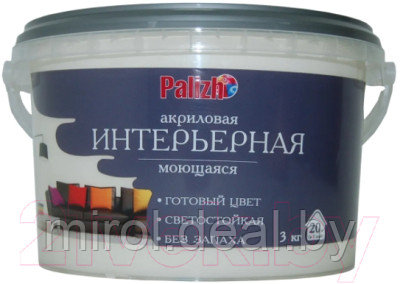 Краска Palizh Акриловая интерьерная моющаяся - фото 1 - id-p218423766