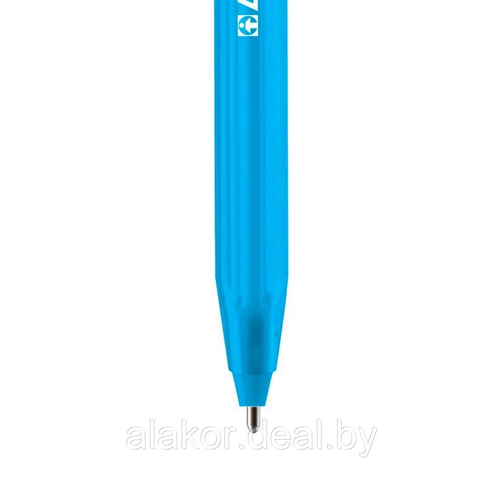 Ручка шариковая Luxor InkGlide 100 Icy, линия 0,7мм, синяя, корпус ассорти - фото 4 - id-p218423940