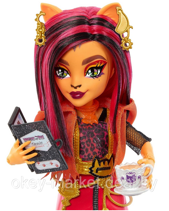 Кукла Mattel Monster High Торалей Страйп Neon Frights HNF80 - фото 8 - id-p218424045