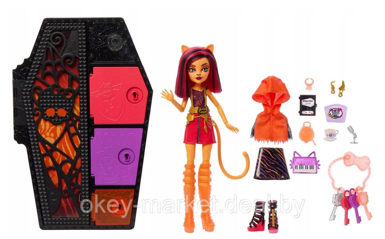 Кукла Mattel Monster High Торалей Страйп Neon Frights HNF80 - фото 6 - id-p218424045