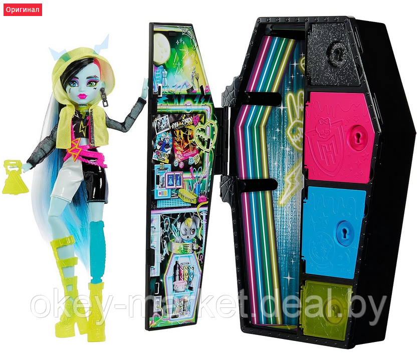 Кукла Mattel Monster High Фрэнки Штайн Neon Frights HNF79 - фото 1 - id-p218424205