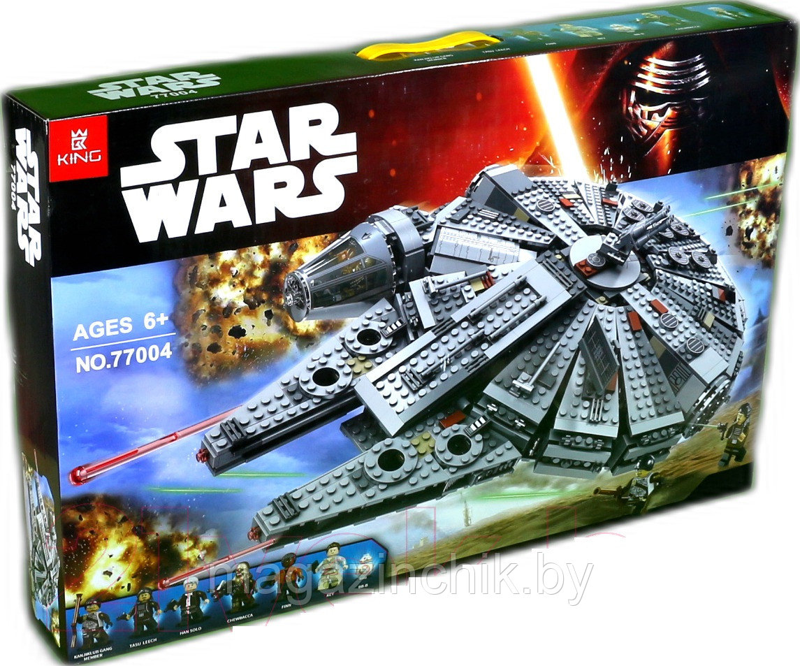 Конструктор Звездные войны Сокол Тысячелетия King 77004, аналог Lego Star Wars 75105 - фото 1 - id-p134393262
