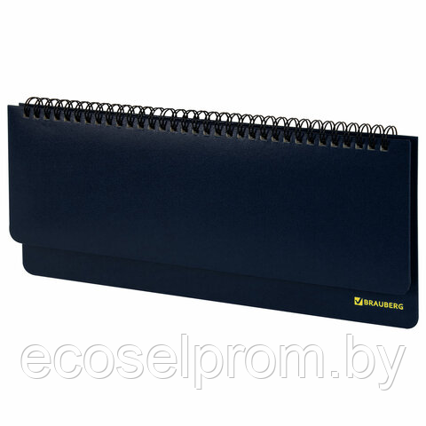 Планинг настольный недатированный (305х140 мм) BRAUBERG "Select", балакрон, 60 л., темно-синий, 123798, фото 1
