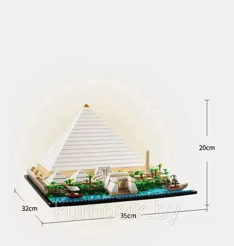 Конструктор 16111 King Великая пирамида Гизы, 1476 деталей - фото 8 - id-p218430209