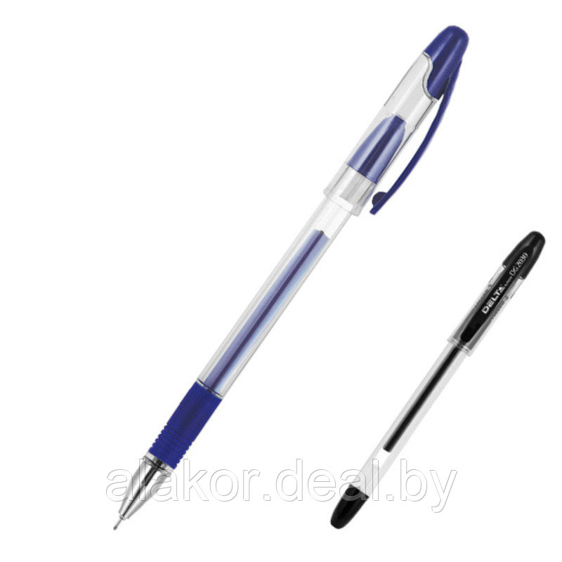 Ручки гелевые Axent Gent AG1051, цвет синий, корпус-ассорти