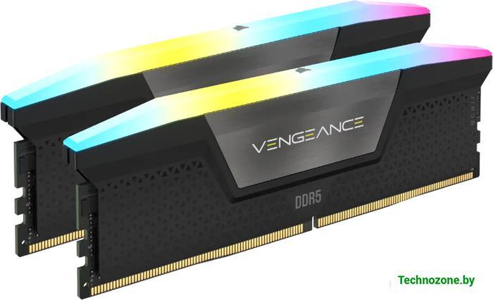 Оперативная память Corsair Vengeance RGB 2x32ГБ DDR5 6000 МГц CMH64GX5M2B6000C40 - фото 1 - id-p218430320