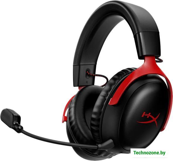 Наушники HyperX Cloud III Wireless (черный/красный)