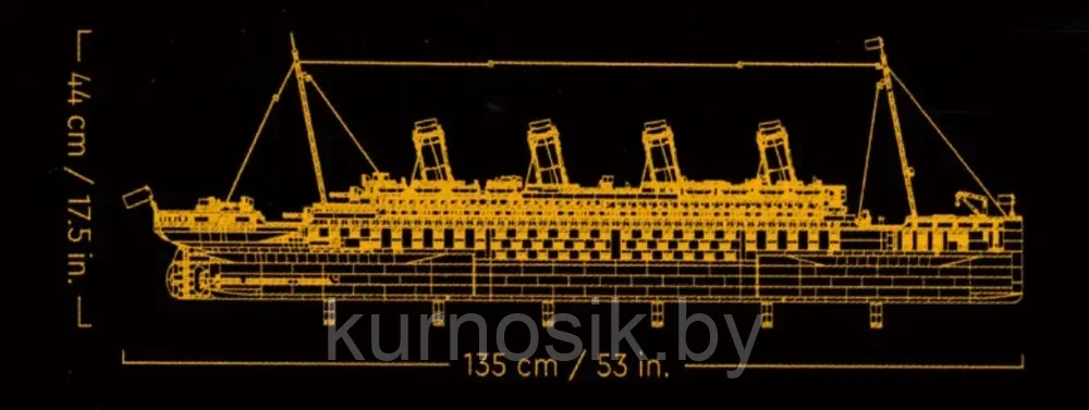 Конструктор 77000 Lion King Корабль Титаник, 9090 деталей - фото 6 - id-p218430421