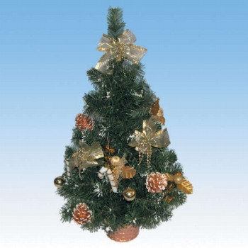 Новогодняя елка с инеем и украшениями, 61 см - фото 1 - id-p218375522