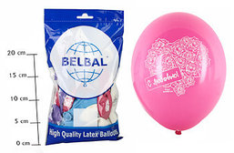 Шар с рисунком 12(С Любовью 1)(50шт в пак) BELBAL арт. 1103-0083