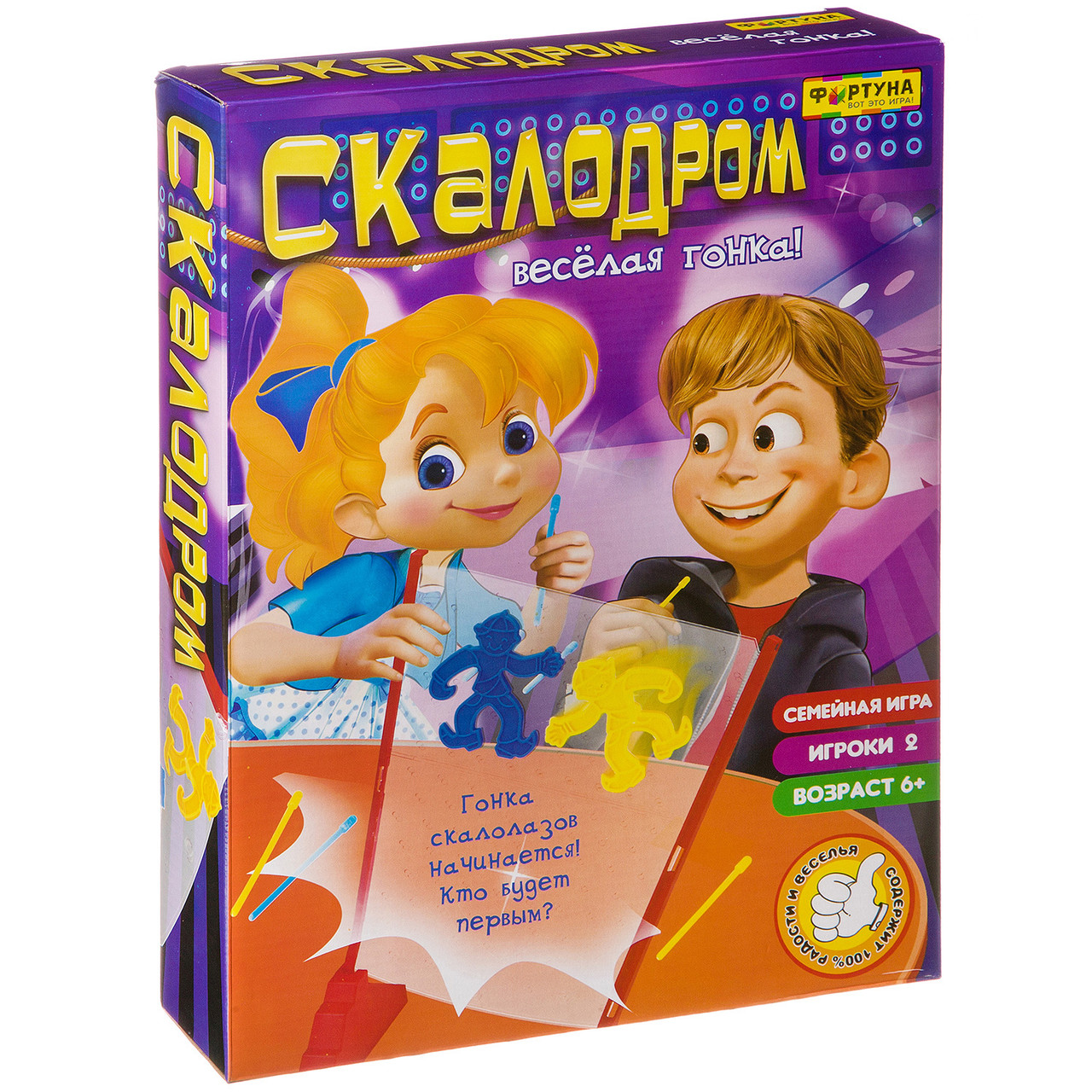 Настольная семейная игра СКАЛОДРОМ, весёлая гонка - фото 1 - id-p218375441