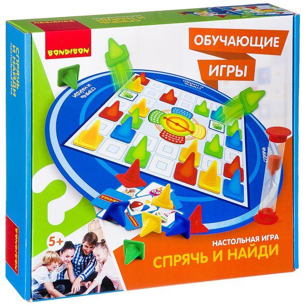 Обучающие игры Bondibon Настольная игра СПРЯЧЬ И НАЙДИ - фото 1 - id-p218375554