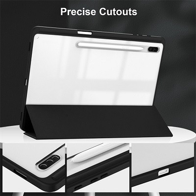 Защитный чехол Acrylic TPU Case с креплением для стилуса зеленый для Samsung Galaxy Tab S9 5G - фото 4 - id-p218431135