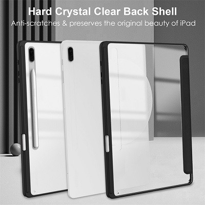 Защитный чехол Acrylic TPU Case с креплением для стилуса черный для Samsung Galaxy Tab S9 Plus 5G - фото 5 - id-p218431137