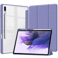 Защитный чехол Acrylic TPU Case с креплением для стилуса серо-фиолетовый для Samsung Galaxy Tab S9 Ultra 5G