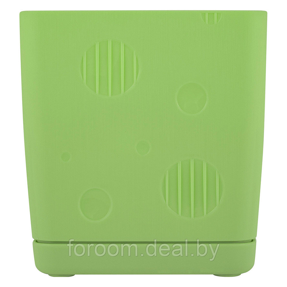 Горшок для цветов 1,1л с поддоном, зелёная фисташка InGreen Microcosm IG623610050 - фото 2 - id-p218431418