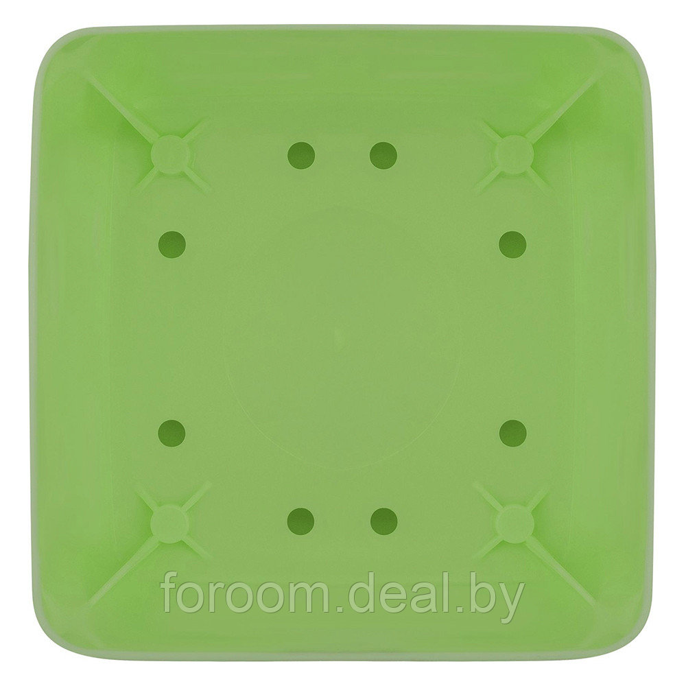 Горшок для цветов 500мл с поддоном, зелёная фисташка InGreen Microcosm IG623410050 - фото 3 - id-p218431419