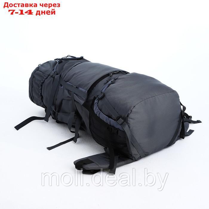 Рюкзак тур Тигрис 3, 100 л, отдел на шнурке, 2 наружных кармана, цвет серый - фото 4 - id-p218393957