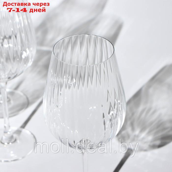Набор бокалов для вина Columba Optic, стеклянный, 650 мл, 6 шт - фото 3 - id-p218388828