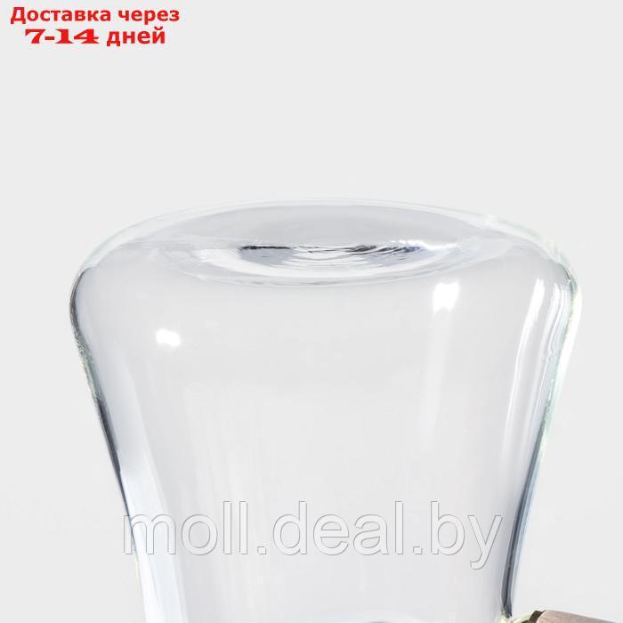 Турка стеклянная "Арабика", 300 мл, 18,5×9×10 см, деревянная ручка - фото 5 - id-p218395068