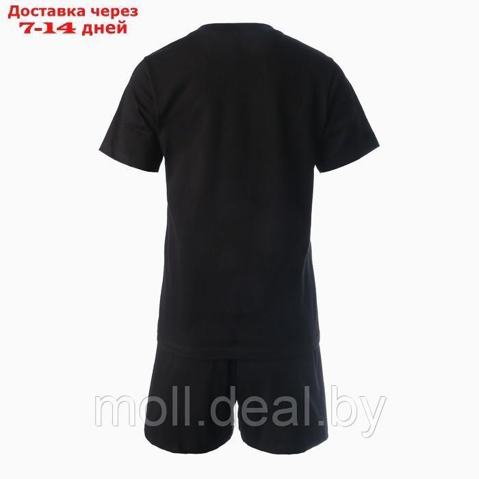 Комплект женский домашний (футболка,шорты), цвет чёрный/дракон, размер 46 - фото 5 - id-p218395113
