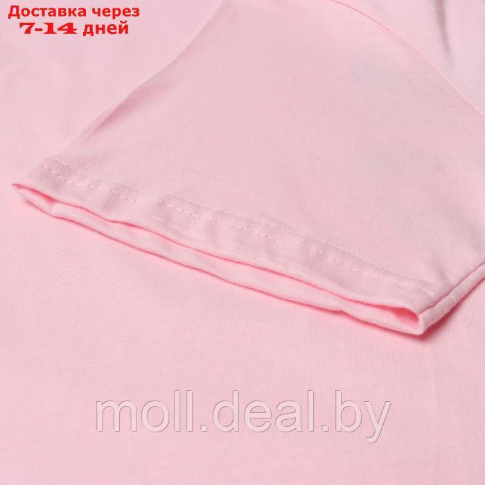Комплект женский домашний (футболка,шорты), цвет пудра размер 46 - фото 4 - id-p218395115
