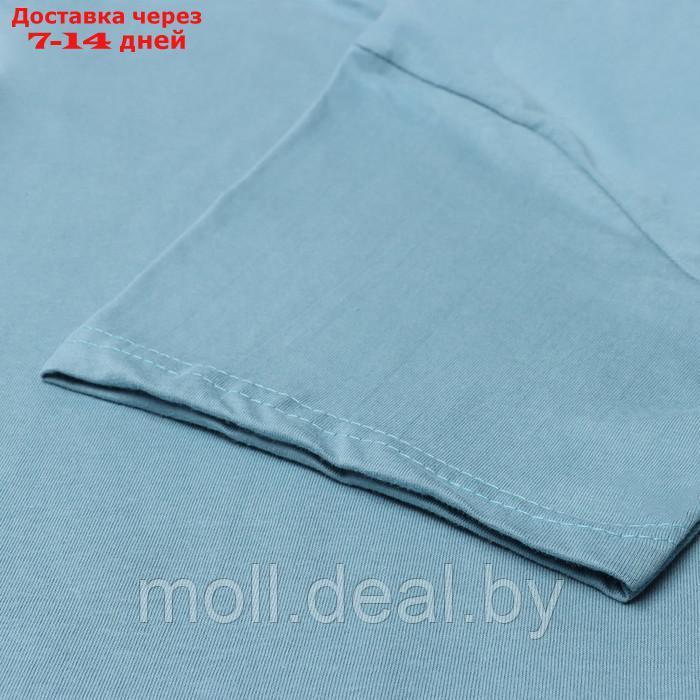 Комплект женский домашний (футболка,шорты), цвет голубой, размер 46 - фото 4 - id-p218395116