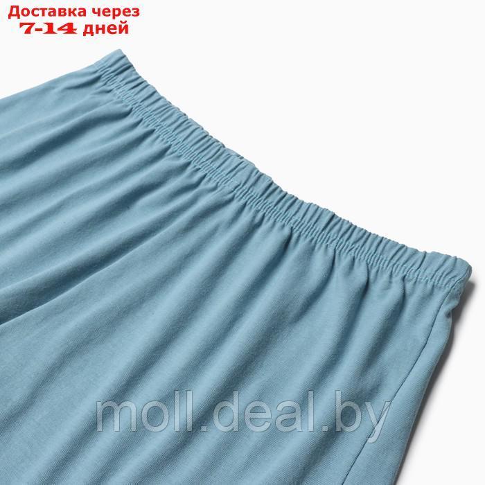 Комплект женский домашний (футболка,шорты), цвет голубой, размер 48 - фото 5 - id-p218395128