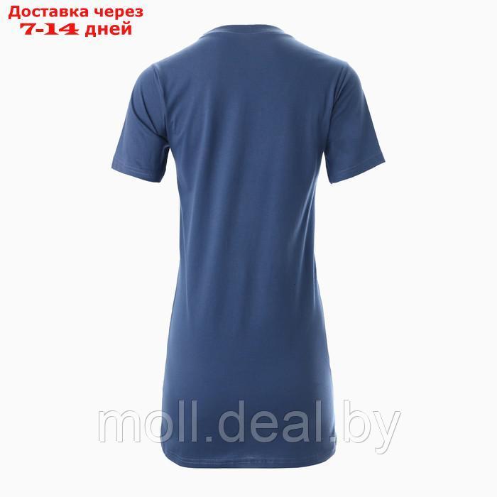 Платье домашнее женское, цвет синий, размер 44 - фото 4 - id-p218395140
