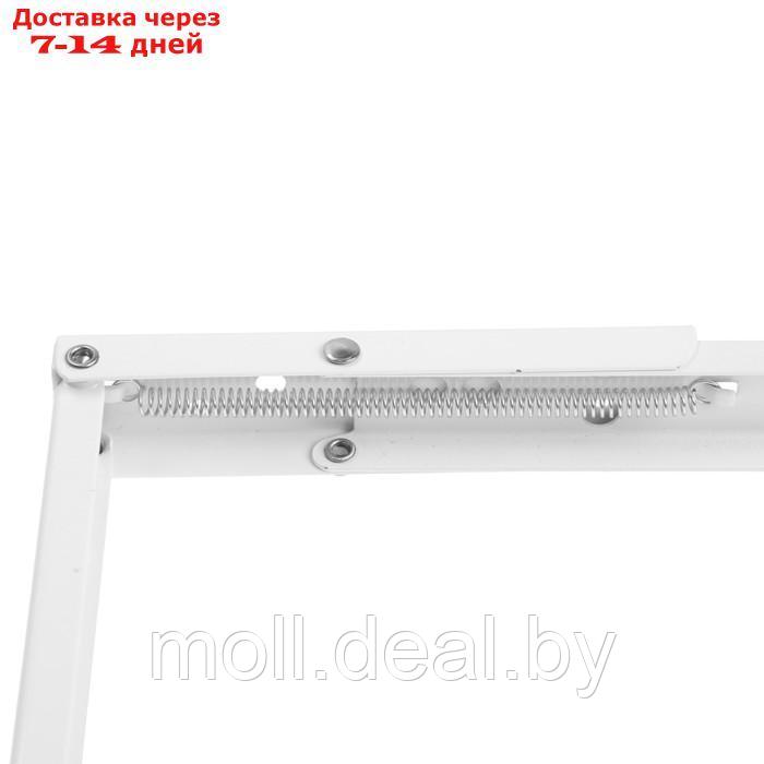 Кронштейн складной для столов и полок ТУНДРА, F001 , 2 шт., длина 300 мм., сталь, цвет белый 97039 - фото 6 - id-p218394081