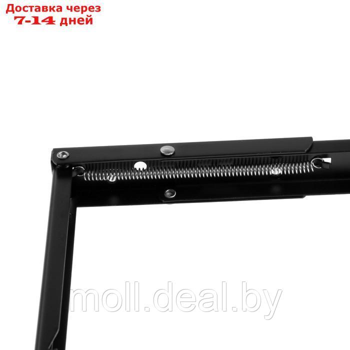 Кронштейн складной для столов и полок ТУНДРА, F001 , 2 шт., длина 350 мм., сталь, цвет черный 9703 - фото 7 - id-p218394082