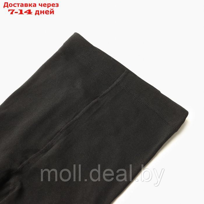 Леггинсы женские утепленные (с термоэффектом), цвет черный, размер 5 - фото 2 - id-p218397212