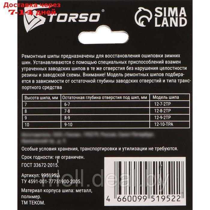 Ремонтные шипы TORSO, 12-9-2ТР, 9 мм, 80 шт - фото 3 - id-p218397222