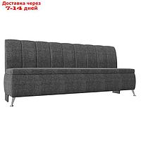 Кухонный прямой диван "Кантри", рогожка, цвет серый