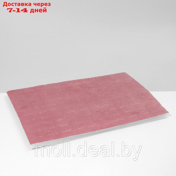 Подставка для колец 10 полос, 35*24*3 см, цвет розовый - фото 2 - id-p218397280