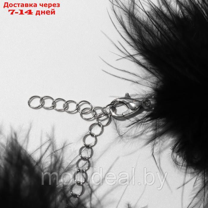 Чокер "Легкость" с бусинами, цвет черный, металл серебро, 48 см - фото 2 - id-p218397284