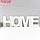 Панно буквы "HOME" высота букв 30 см,набор 4 детали белый, фото 3